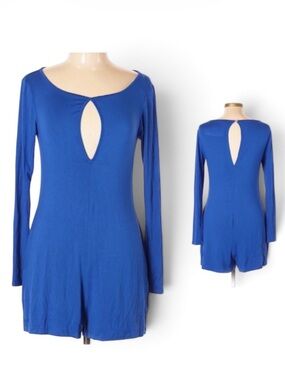 Blue Life Shortie Keyhole Jumpsuit Playsuit Romper SMALL